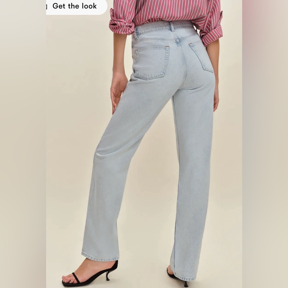 Reformation Val 90s Mid Rise Straight Jeans Blue - Size 26